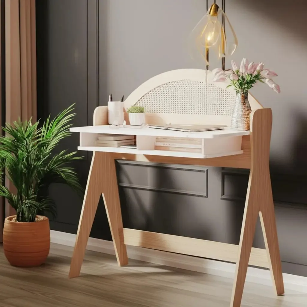Escrivaninha Ceci Artely Cor Naturale/branco