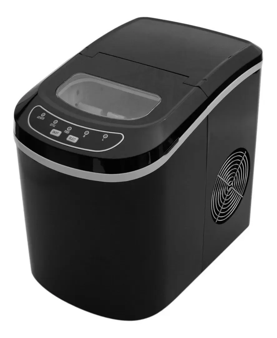 Máquina Portátil De Fazer Gelo Produz Em 6minutos Preta