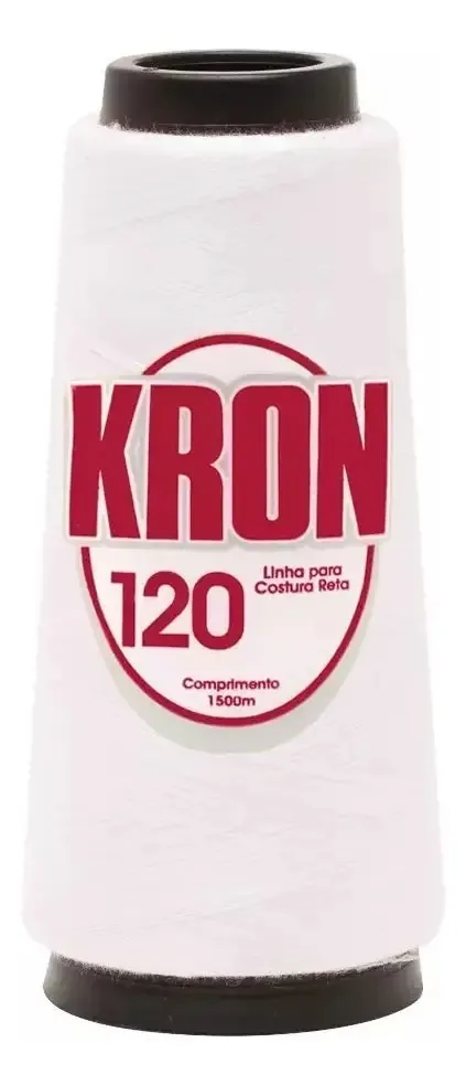 Linha de Costura Reta Kron Cone 120 Cor Cru
