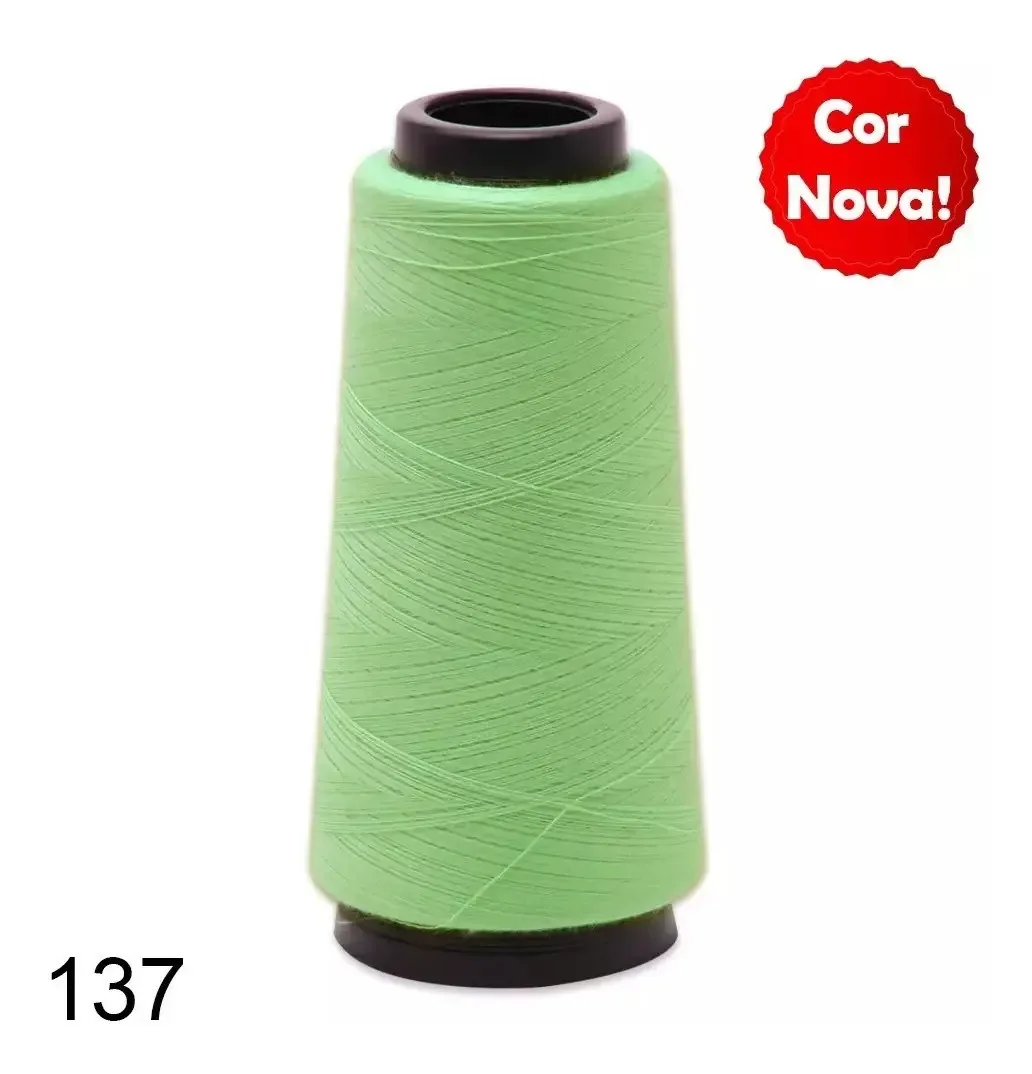 Linha Para Costura Reta Kron 120-1500mts Máquina De Costura Cor 137- Pistache