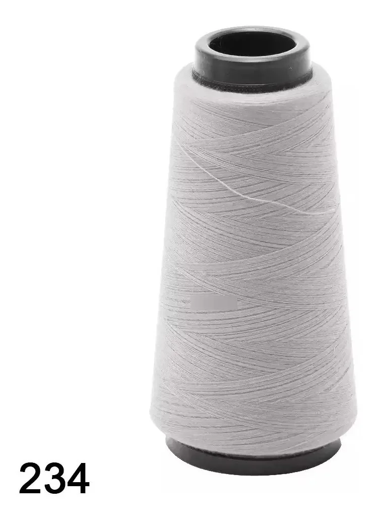 Linha Para Costura Reta Kron 120-1500mts Máquina De Costura Cor 234- Prata