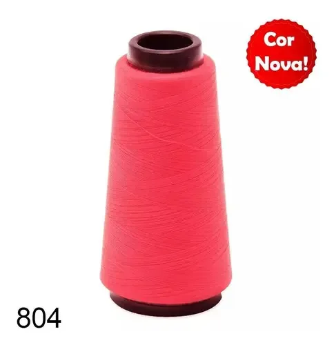 Linha de Costura Reta Kron Cone 120 Cor Rosa Neon