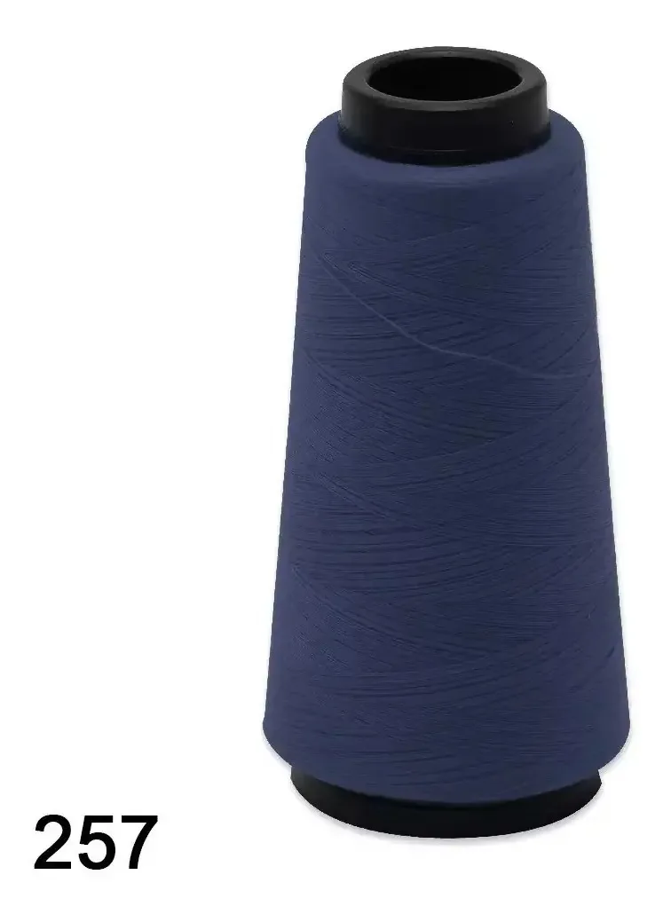 Linha Para Costura Reta Kron 120-1500mts Máquina De Costura Cor 257- Blue