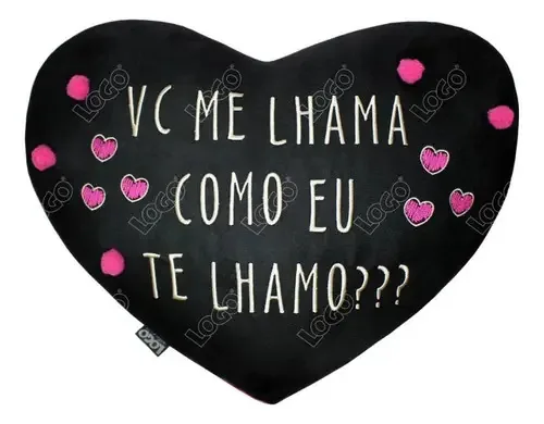 Almofada Coração Lhama
