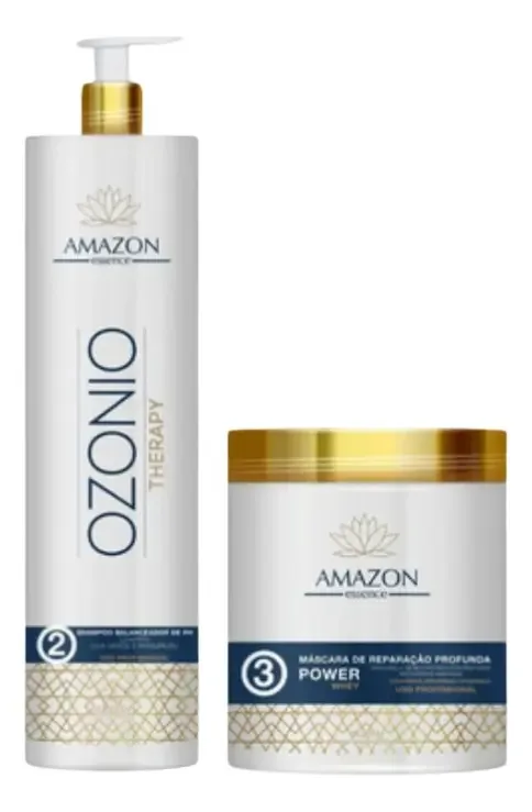 Kit Antifrizz Com Ozônio: Shampoo 500ml + Máscara 500g