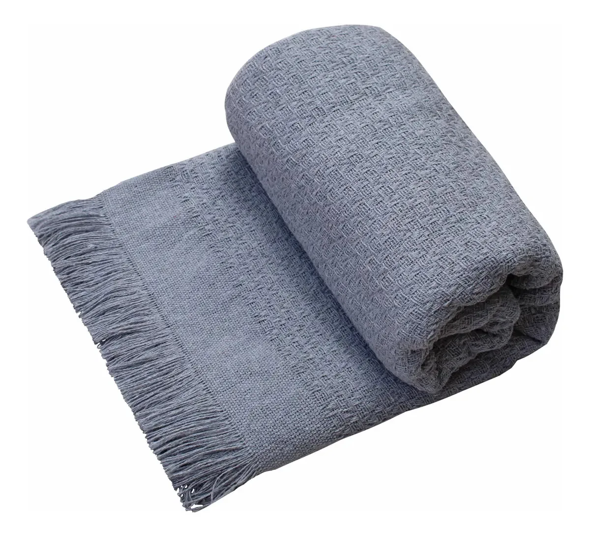 Manta Sofá / Cama 170 × 140 Decorativa Colorida Tendência Cor Cinza Desenho Cinza