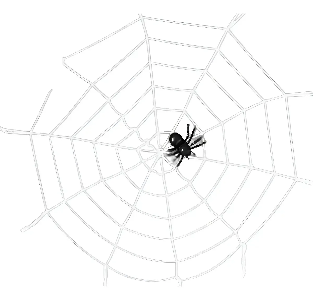 Cesta Teia De Aranha Pt Halloween Cromus Un