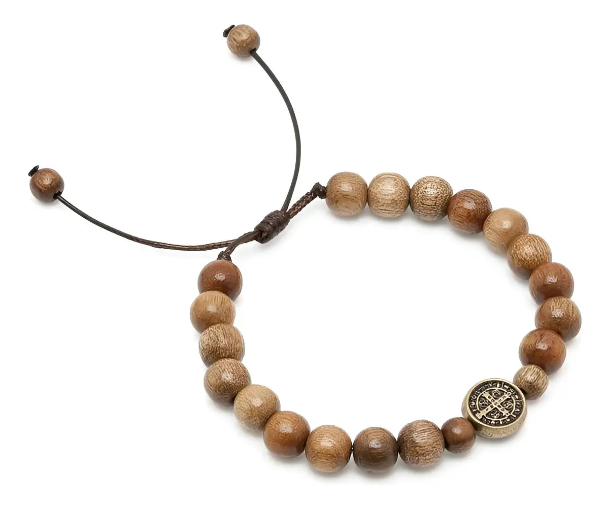 Pulseira Reg Madeira Imbuia 8mm Ov Sao Bento