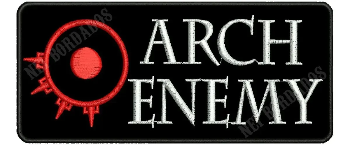 Patch bordado banda Arch Enemy rock metal motociclismo Nei Bordados