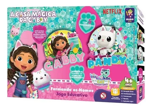 Jogo Educativo Formando Os Nomes - A Casa Mágica Da Gabby
