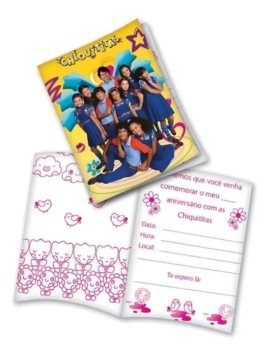Convite C/8 Chiquititas Festcolor