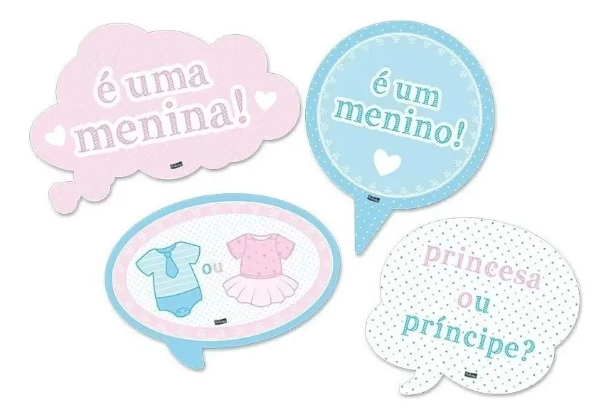 Kit Placas Cha Revelacao C/9 Festcolor
