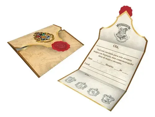 Convite Harry Potter C/8