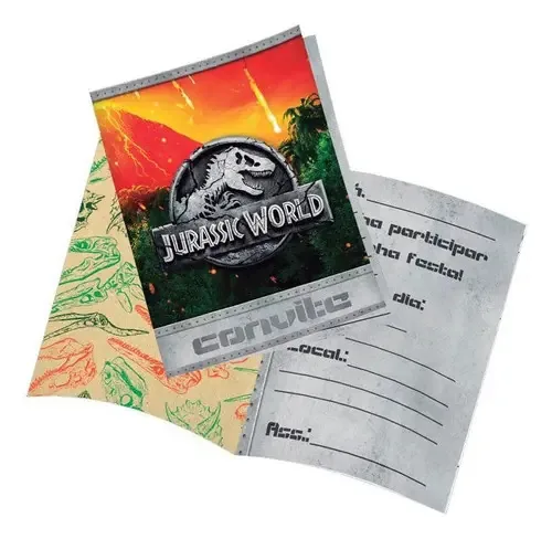 Convite Jurassic World2 C/8