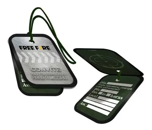 Convite Free Fire C.8 Festcolor