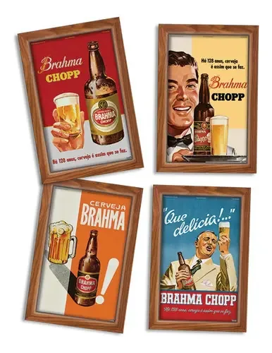 Quadro Decorativo Brahma 21x31cm C/4 Festcolor