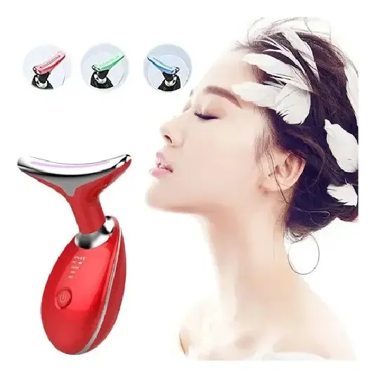 Eps-603 Aparelho Tratamento Facial Led Anti-rugas Tratamento Com Luz Redutora De Queixo Duplo Rosto, Pescoço, Antienvelhecimento