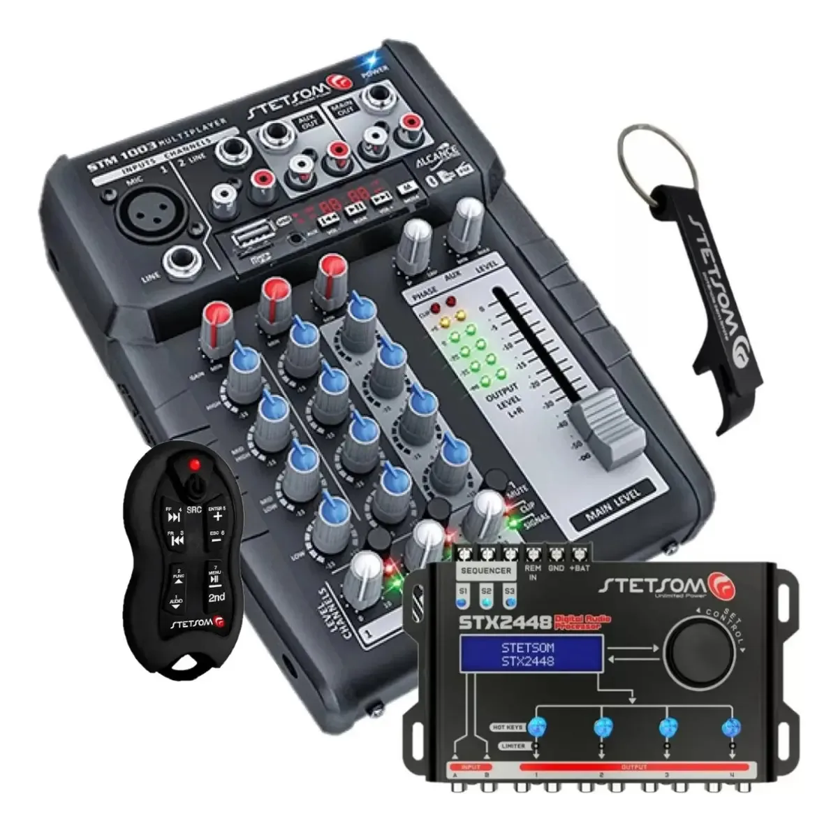 Mesa Som Stetsom Stm1003 Controle Bluetooth Fm Usb + Stx2448