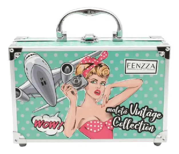 Maleta De Maquiagem Fenzza Vintage Collection