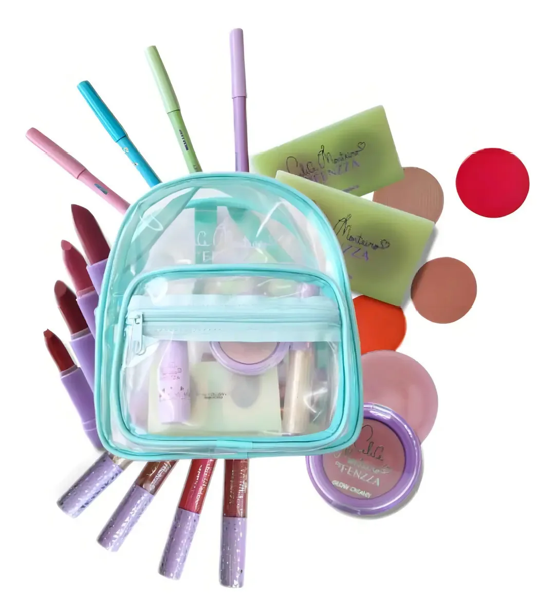 Kit Maquiagem Alice Monteiro 16 Itens + Mochila - Fenzza