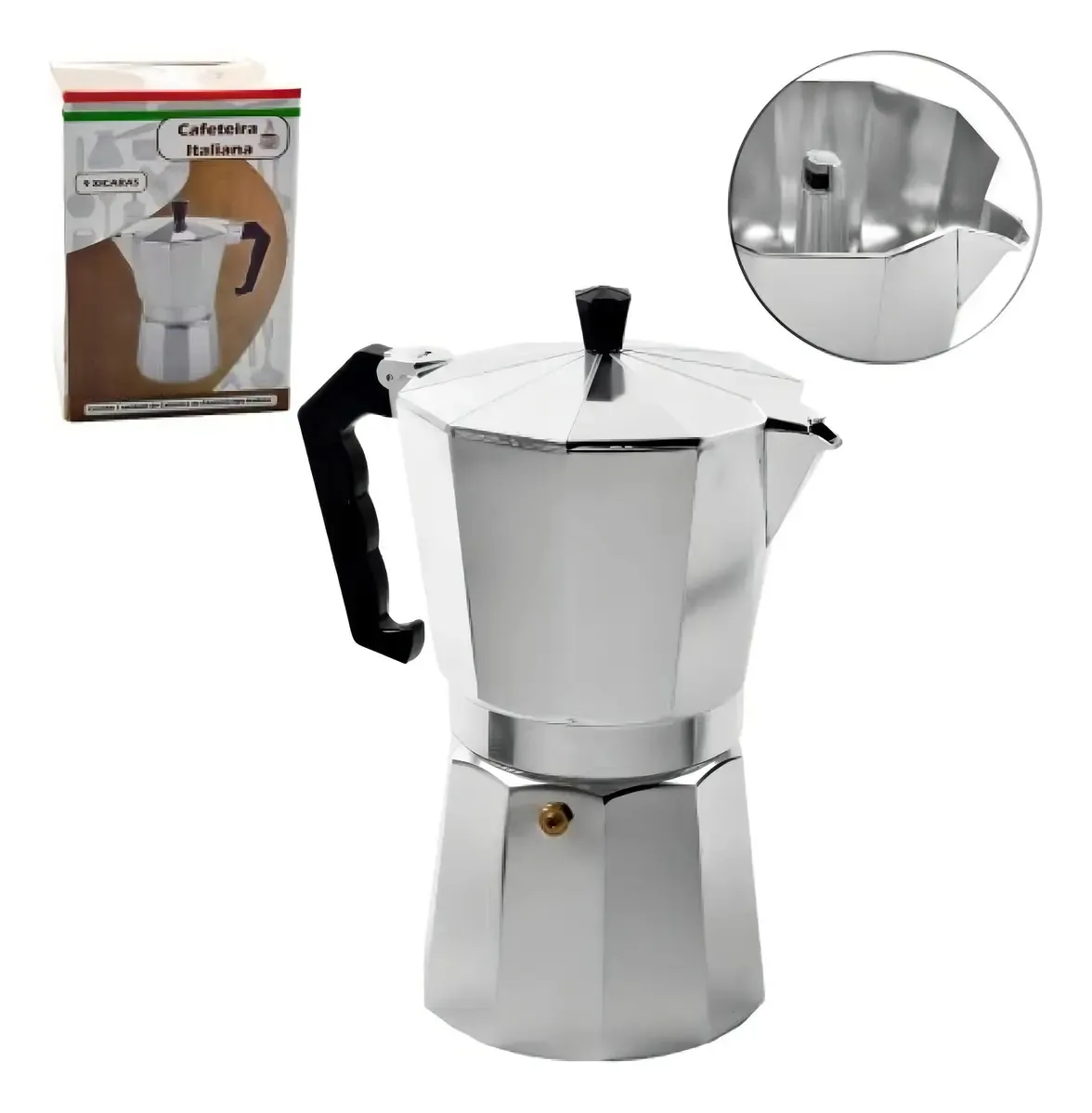 Cafeteira Italiana De Alumínio 9 Xícaras