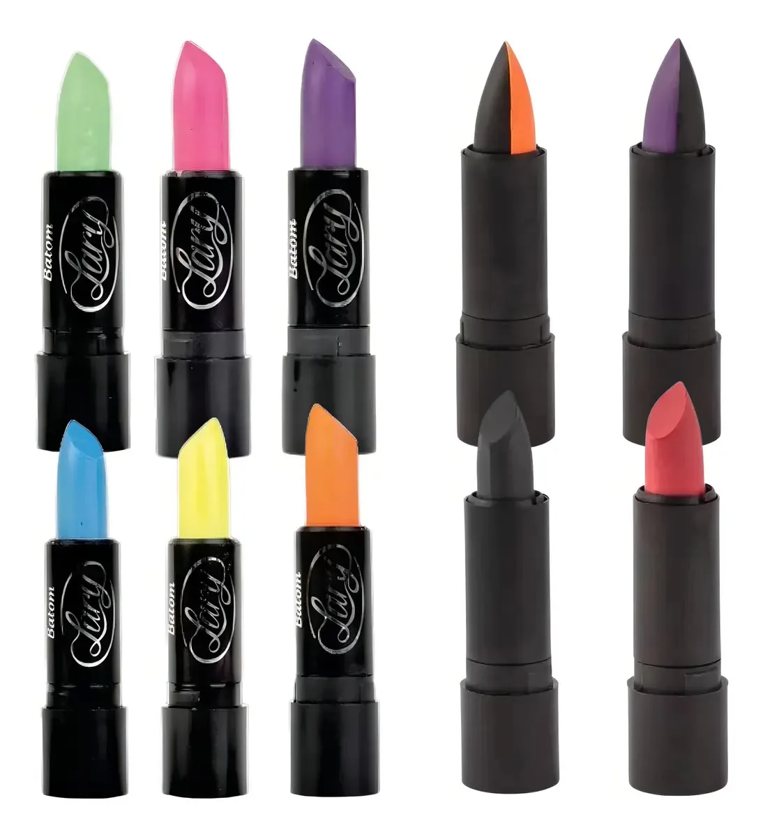 Batons Fluorescentes - (cores Lisas E Doubles) 3.5g Cor Verde Neon