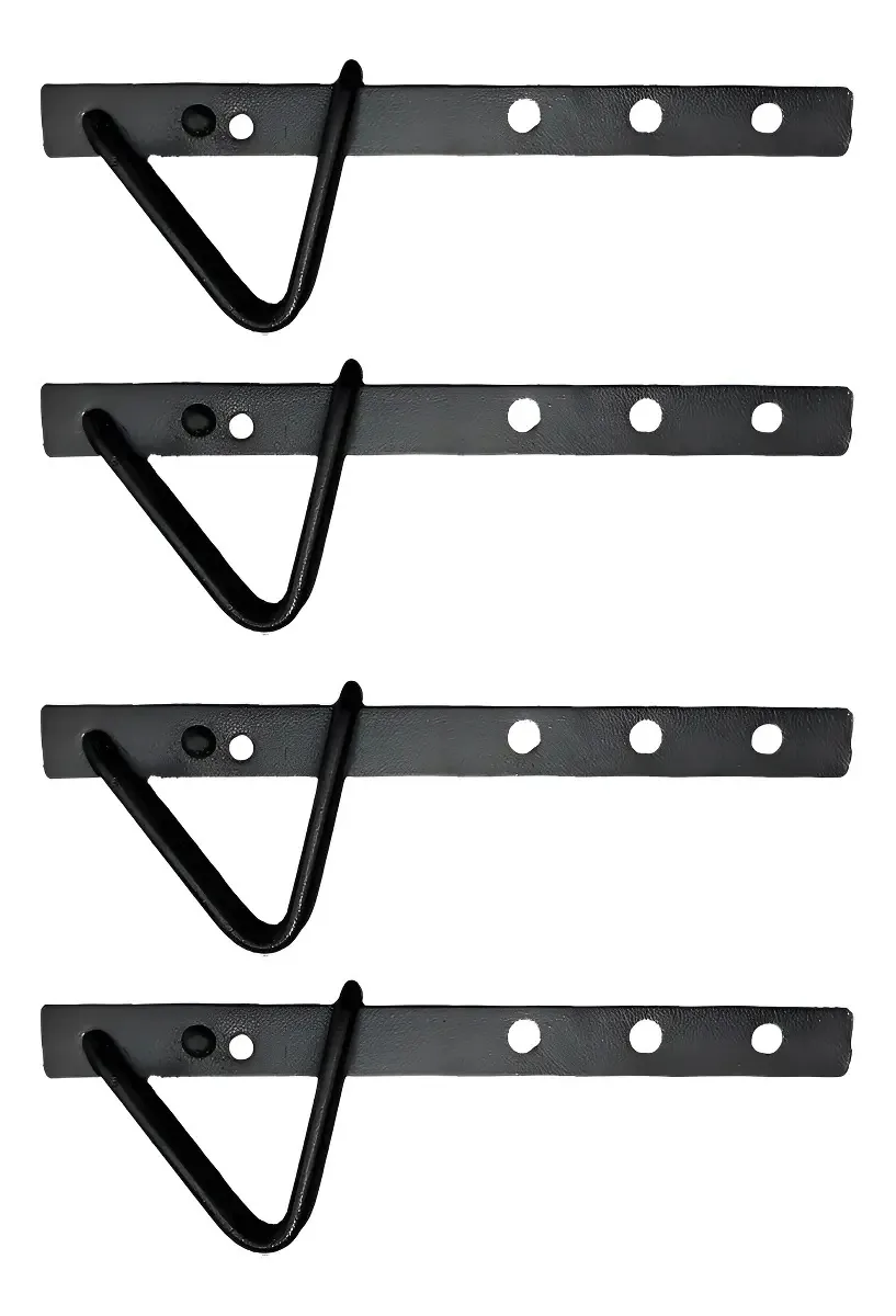 Dobradiça Para Porteira Tarza Tranca Automática Forjada Kit 4 Aço Pintura Eletrostática