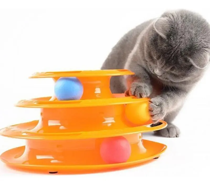 Torre Interativa Gatos 3 Niveis