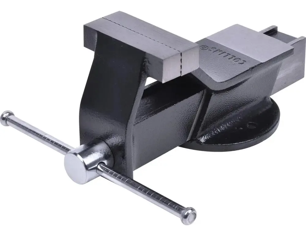Torno Bancada Collins 80mm Base Fixa Aço Forjado Resistência