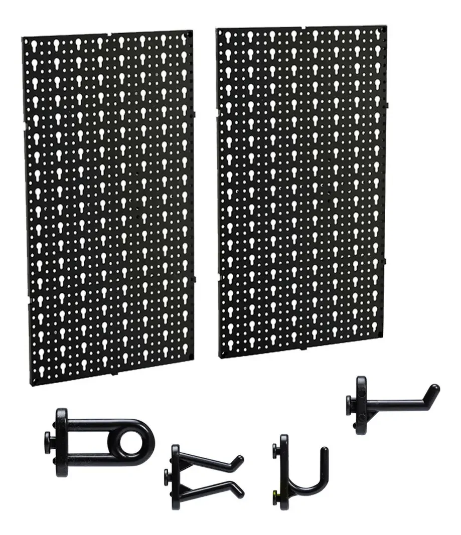 Painel Para Ferramentas Plástico Com Kit De Ganchos Kala