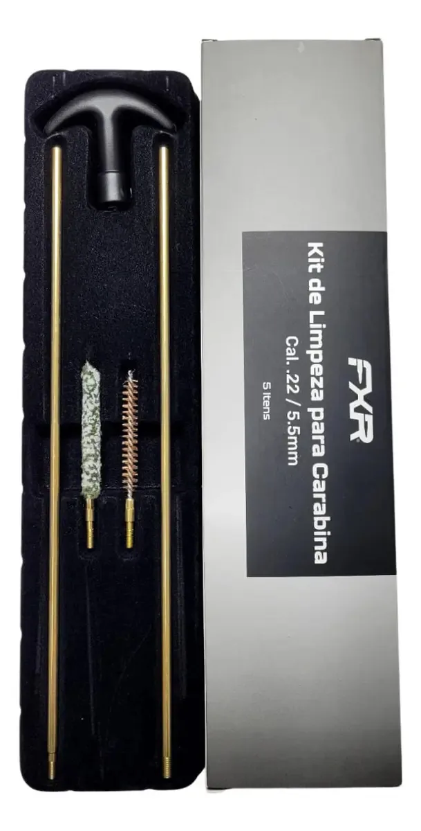 Kit De Limpeza Fxr 5 Itens Para Carabina 5.5mm