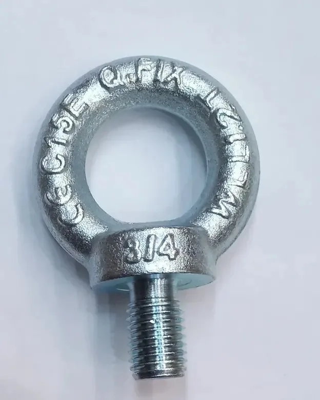 Parafuso Olhal Suspensão 3/4 Rosca Unc Ancoragem, Içamento Cor Galvanizado