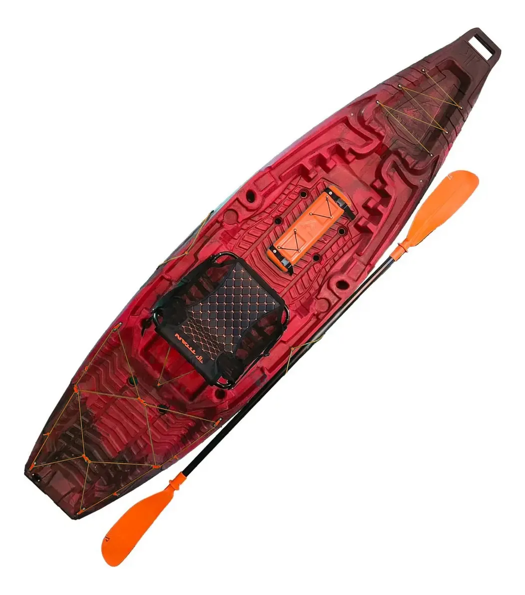 Caiaque Atlas de pesca com remo e cadeira Titan cor vulcano