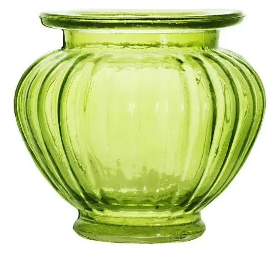Vaso De Vidro Verde Cromus