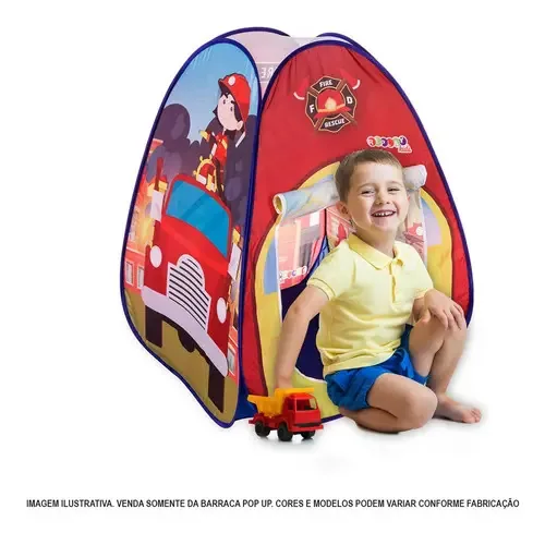 Barraca Infantil Pop Up Bombeiros Replay Kids