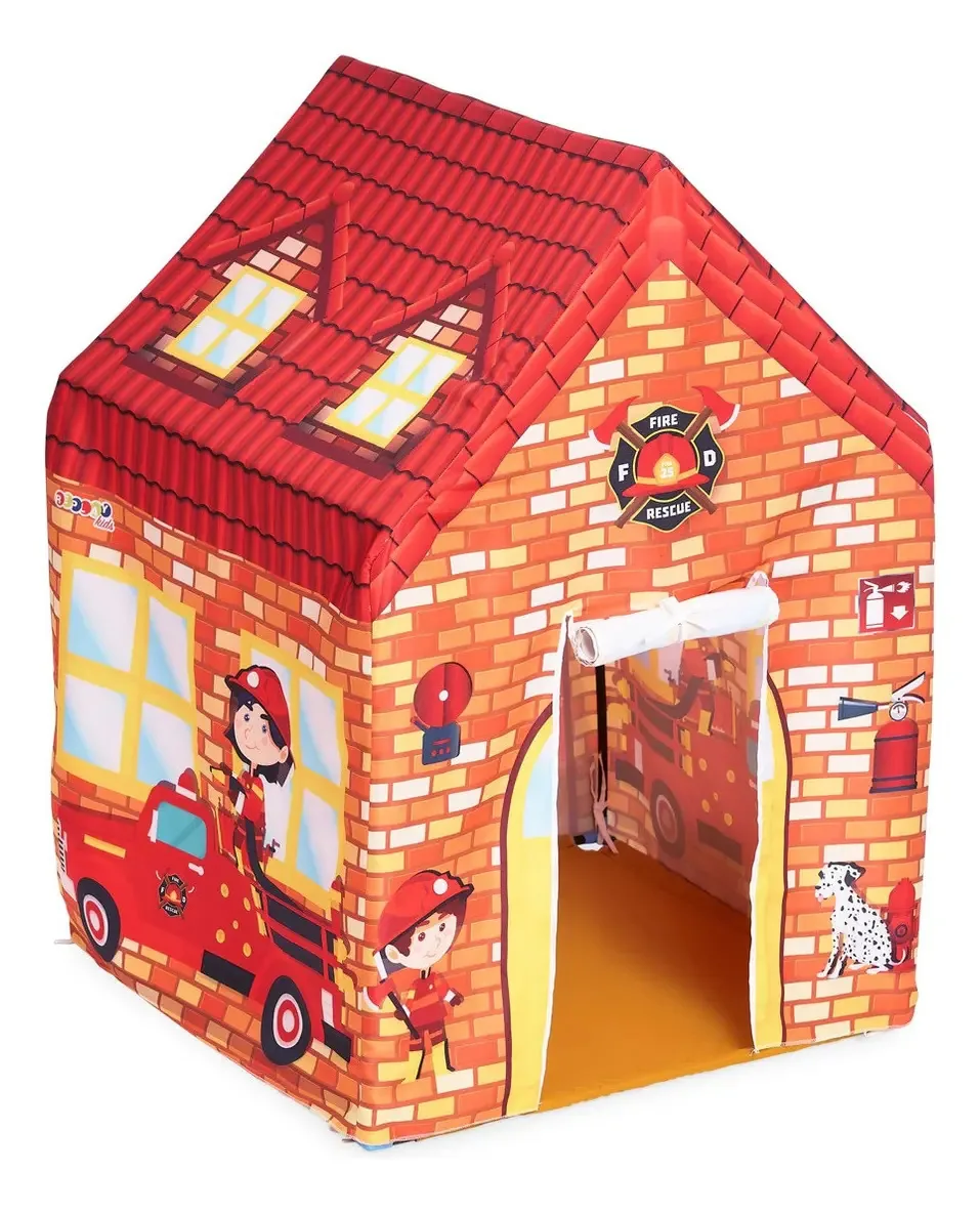 Barraca Infantil Cabana Tenda Dos Bombeiros Replay Kids