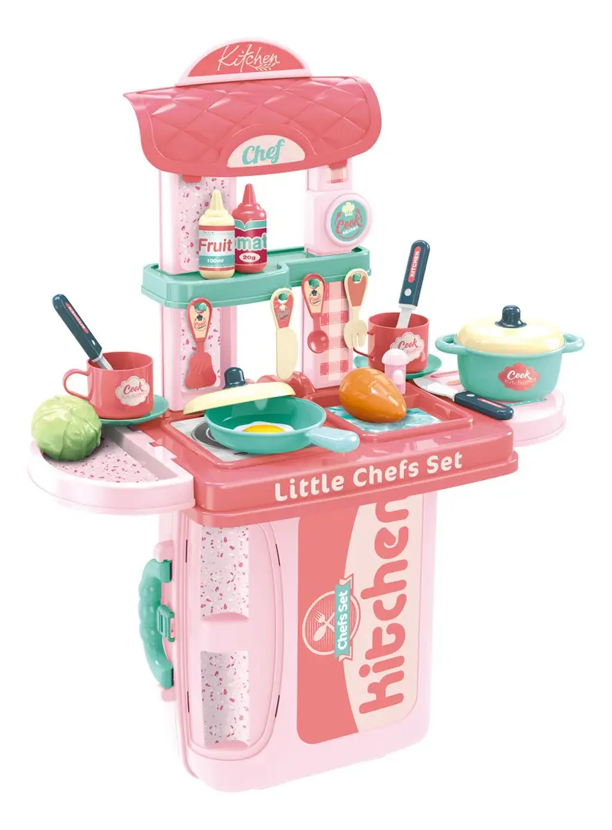 Bancada Maleta Cozinha Infantil Brinquedo Kitchen Replaykids