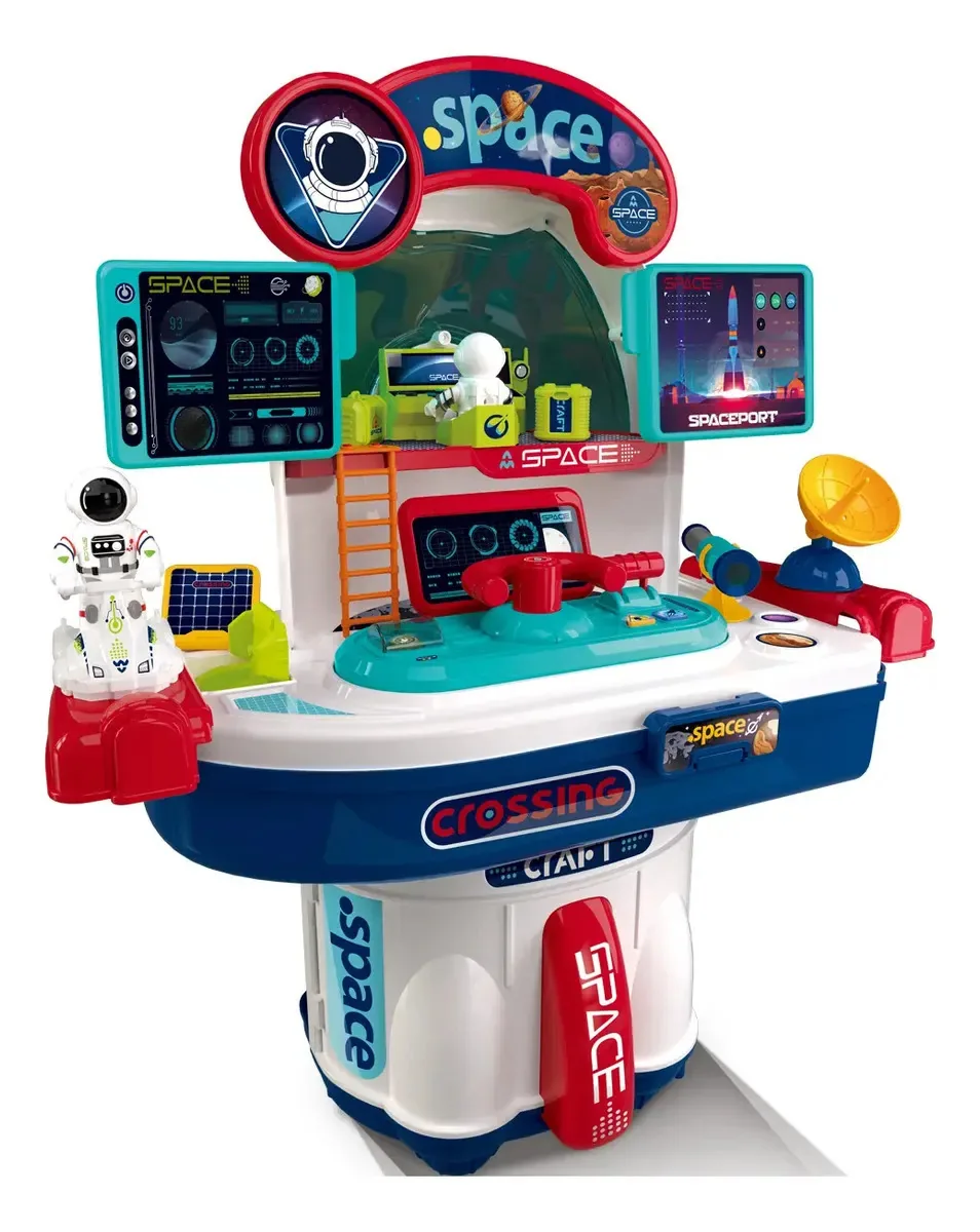Bancada Infantil Foguete Com Luz E Som Craft Replay Kids