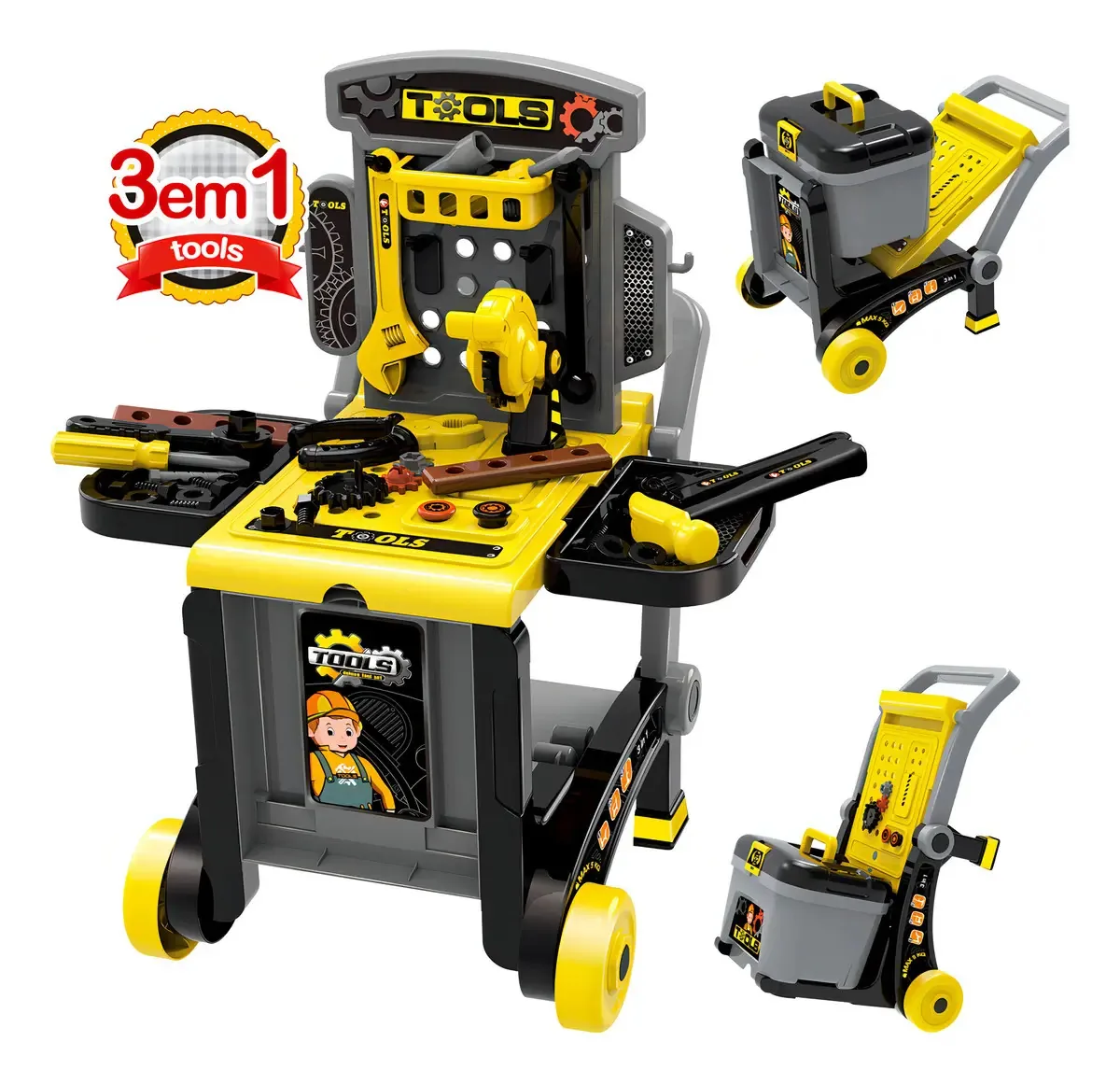 Mesa De Ferramentas Infantil Legend Tools Deluxe Replay Kids