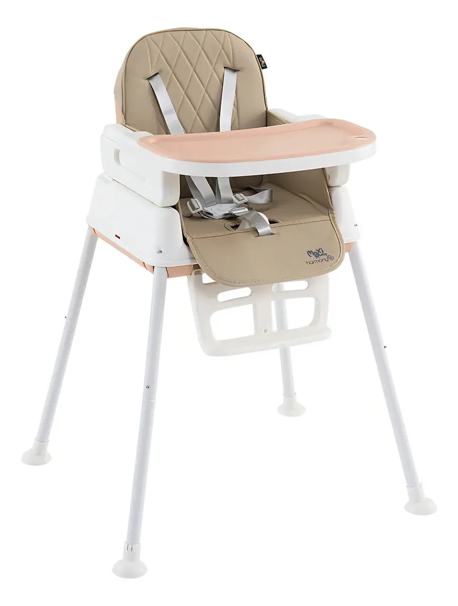 Cadeira De Alimentação Infantil 3 Em 1 Harmony Maxi Baby - Bege