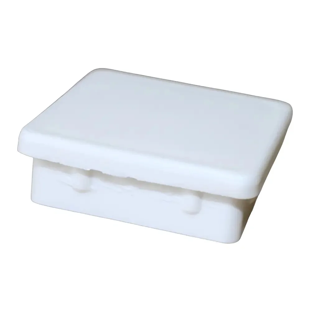 Tampa Antiderrapante Plástico Quadrada 40x40 FAF Branco 50un