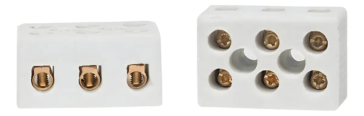 Conector Porcelana Decorlux 10mm Fêmea 50A Chuveiro Ducha
