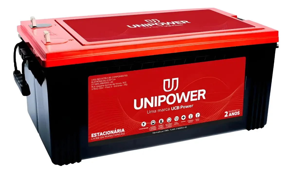 Bateria Estacionária Unipower 12v 240ah (df4100) Solar