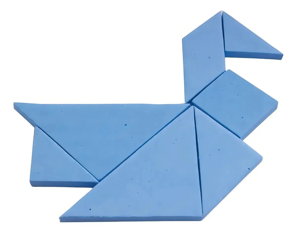 Brinquedo Pedagógico Eva Tangran 7 Peças Cor Outro