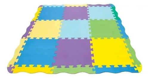 Tapete Eva Infantil 32x32cmx5mm Wave Color 25 Peças Cor Colorido