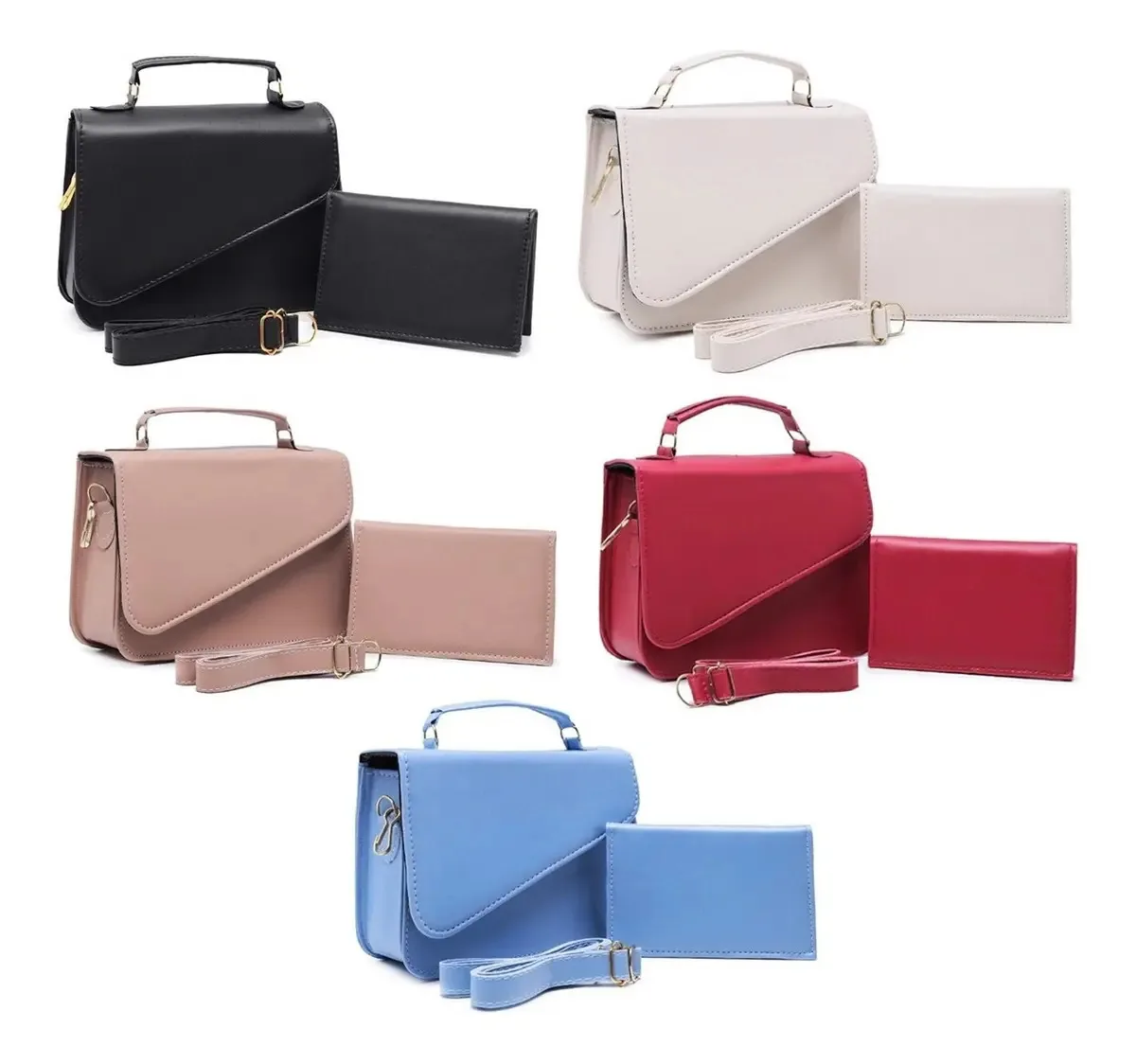 04 Bolsas Femininas Transversal Pequena + Preto