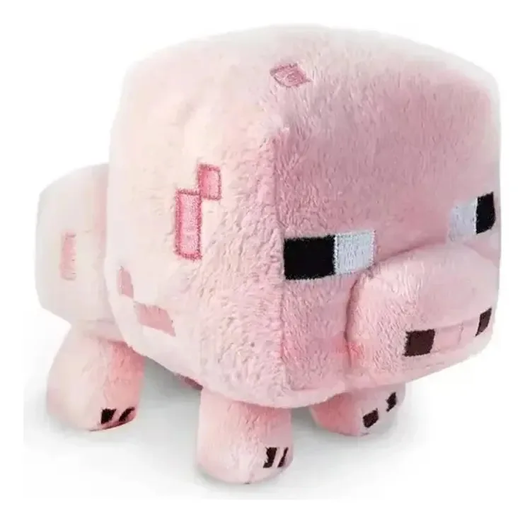 Pelúcias Mc 16cm Lobo, Bebê Porco, Aranha Brinquedos Cor Rosa