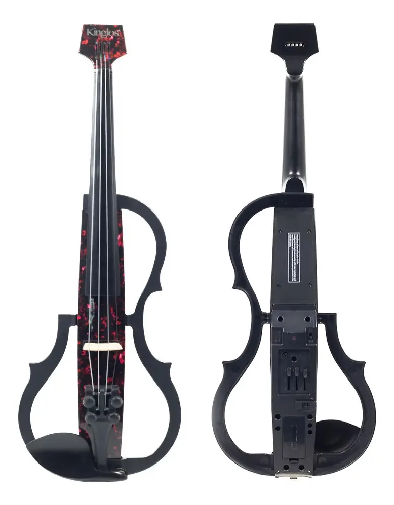 Violino Elétrico Vermelho Chama Kinglos