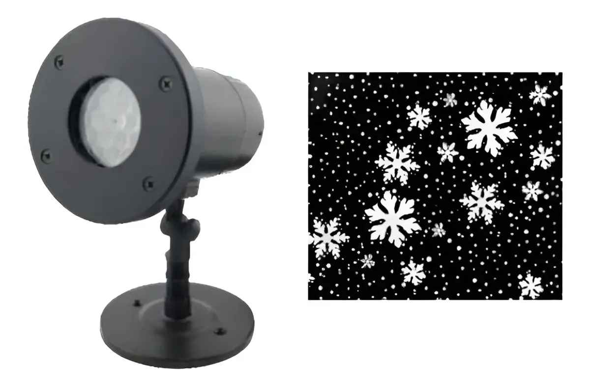Projetor Laser Led Floco de Neve Rio Master para Festas