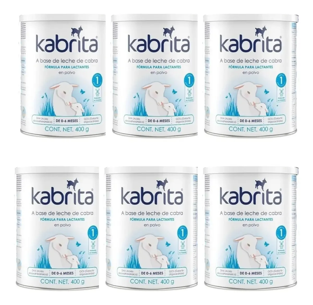 Fórmula Infantil Kabrita 1 Leite De Cabra 400g Kit C/6